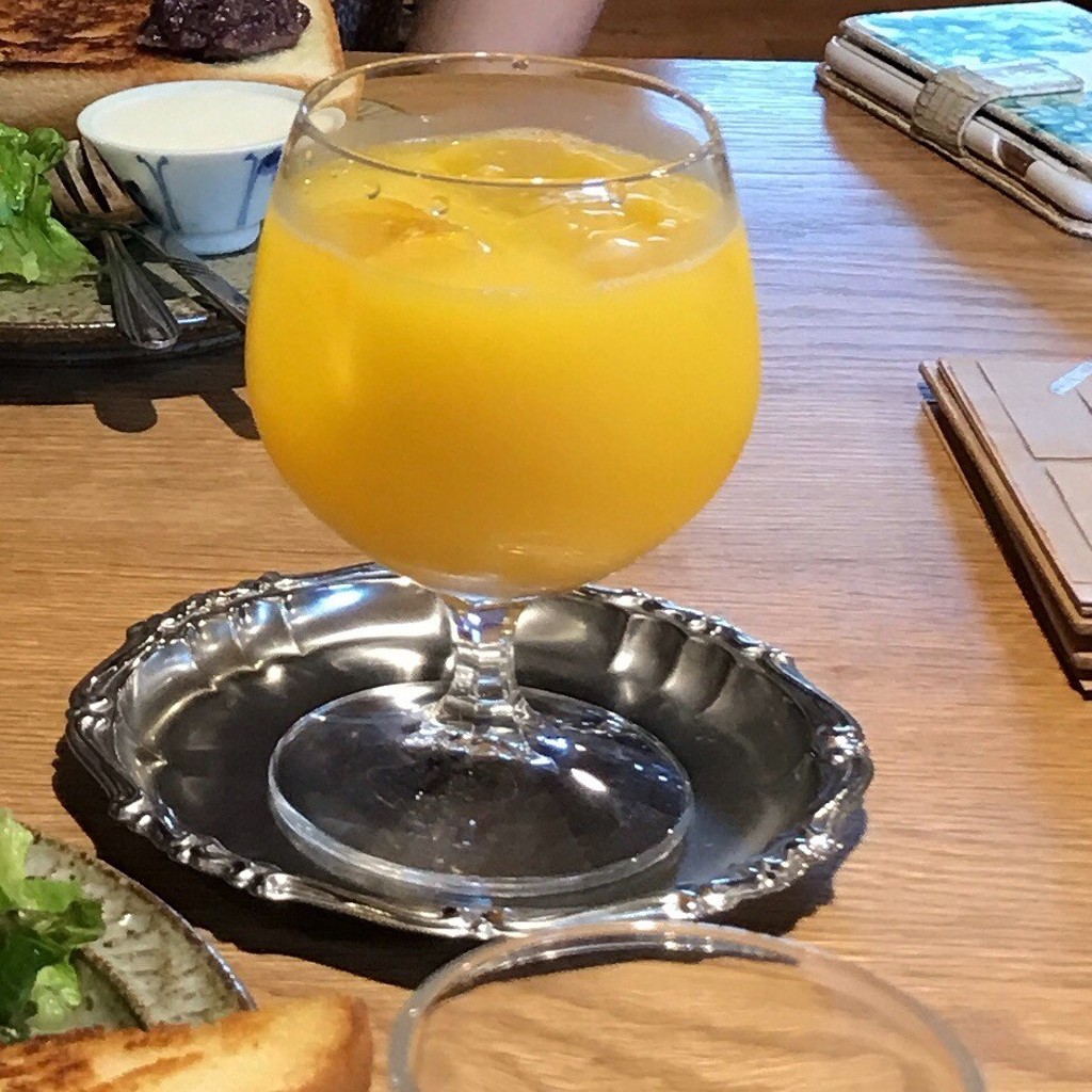ユーザーが投稿したオレンジジュースの写真 - 実際訪問したユーザーが直接撮影して投稿した中川町喫茶店喫茶エントワの写真