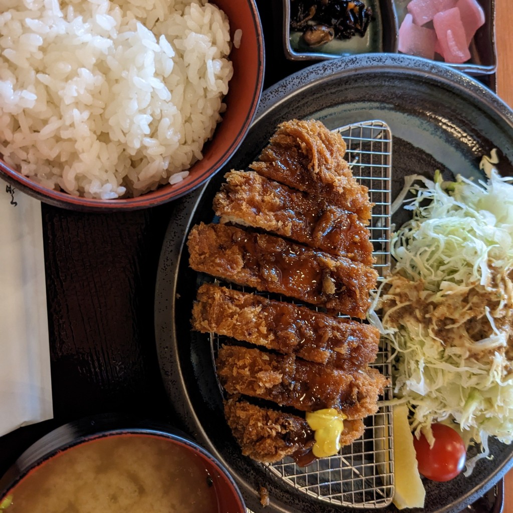 ユーザーが投稿したとんかつ定食の写真 - 実際訪問したユーザーが直接撮影して投稿した清河寺定食屋竹膳の写真