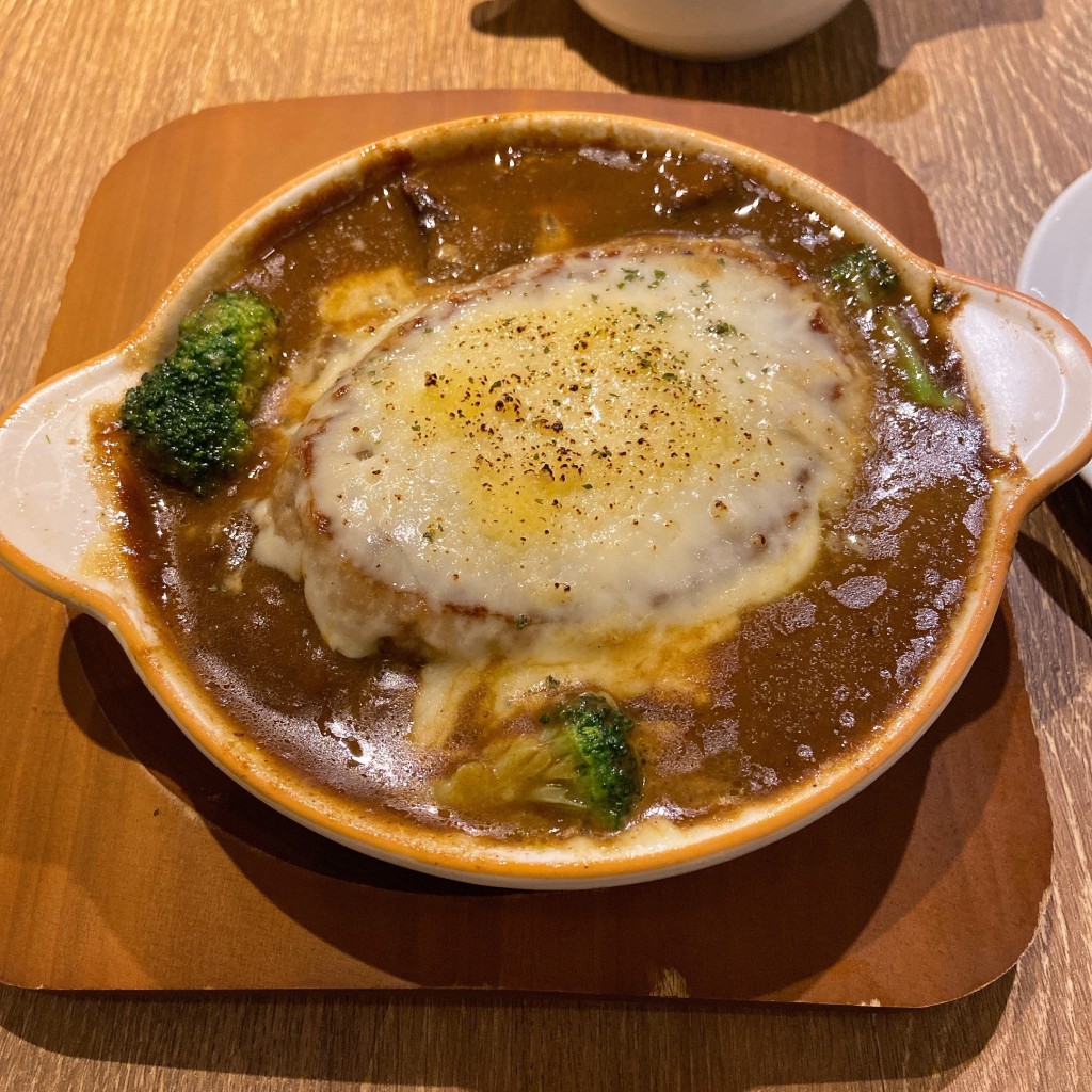 ユーザーが投稿したハンバーグカレードリアの写真 - 実際訪問したユーザーが直接撮影して投稿した東池袋ダイニングバーCAFE NOISEの写真