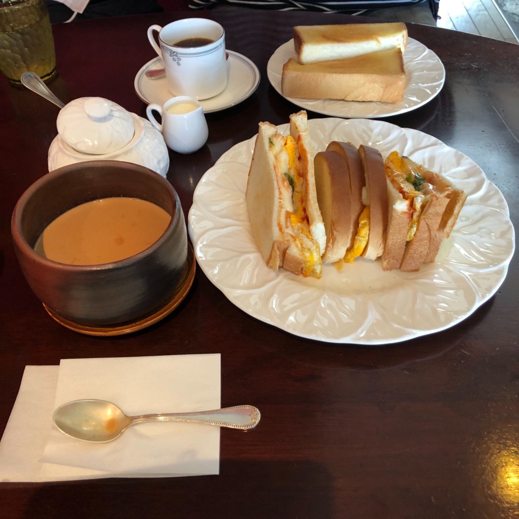 ユーザーが投稿したトーストの写真 - 実際訪問したユーザーが直接撮影して投稿した十三元今里喫茶店カフェ バラザの写真