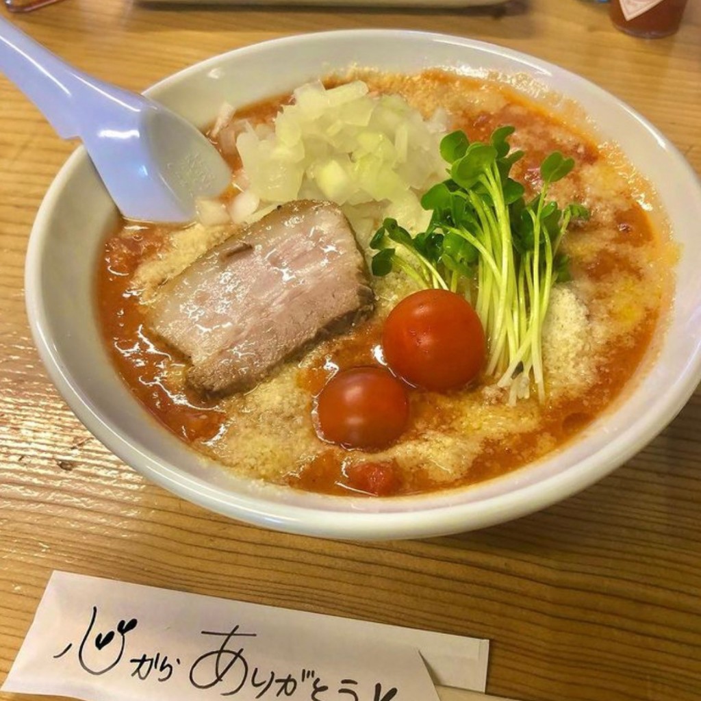 ユーザーが投稿したみそトマトラーメンの写真 - 実際訪問したユーザーが直接撮影して投稿した銀座町ラーメン / つけ麺らーめん しゅんの写真