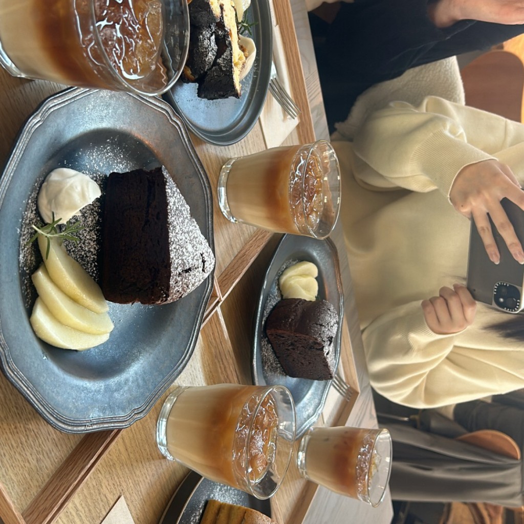 ユーザーが投稿したチョコガトーショコラの写真 - 実際訪問したユーザーが直接撮影して投稿した末広カフェjimi cafeの写真