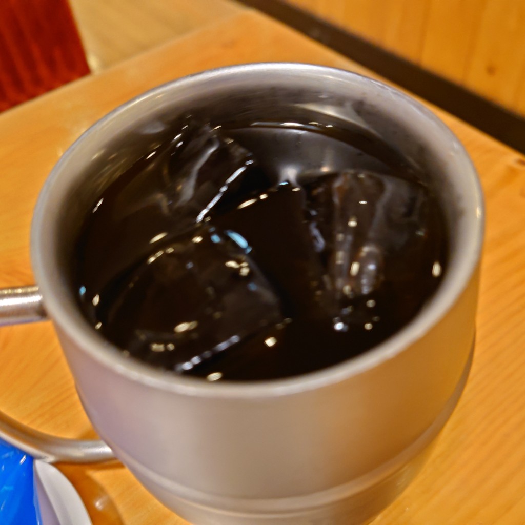 ユーザーが投稿したたっぷりアイスコーヒーの写真 - 実際訪問したユーザーが直接撮影して投稿した内山喫茶店コメダ珈琲店 千種駅前店の写真