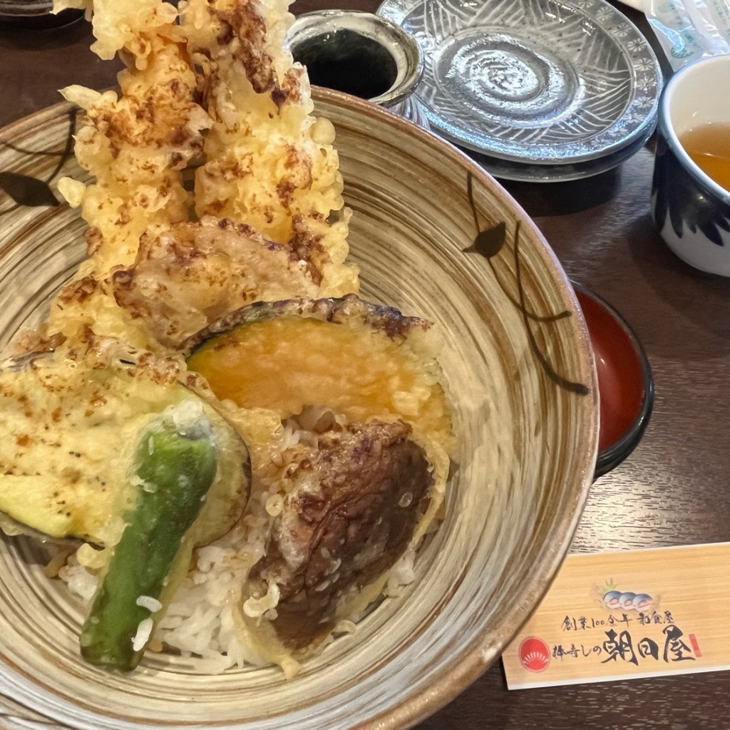 ユーザーが投稿した天丼の写真 - 実際訪問したユーザーが直接撮影して投稿した八幡高坊和食 / 日本料理朝日屋の写真