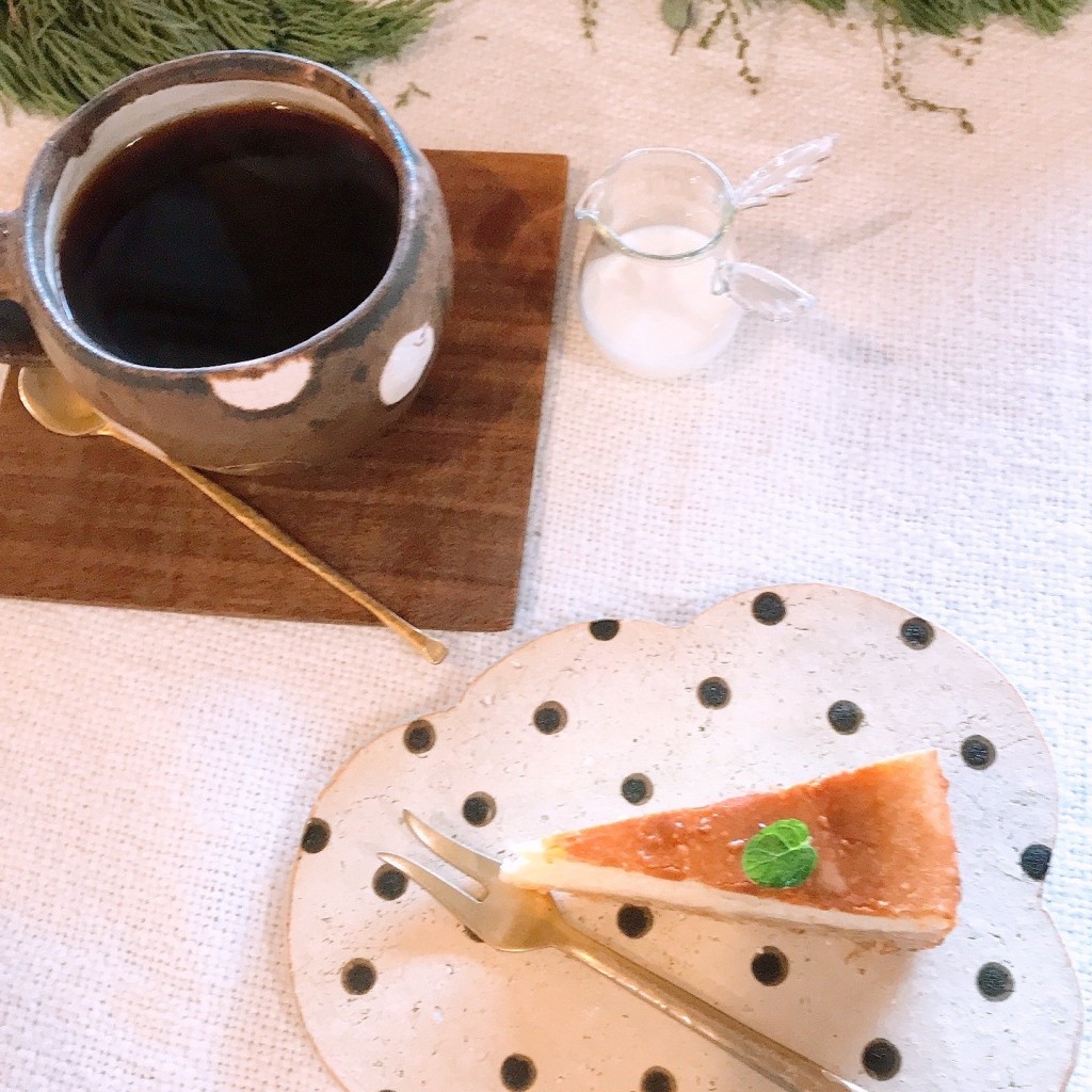 ユーザーが投稿したコーヒー  ドリンクにケーキの写真 - 実際訪問したユーザーが直接撮影して投稿した打越カフェ遊び野の写真