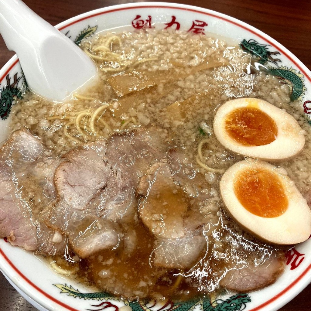 ユーザーが投稿した醤油味玉ラーメンの写真 - 実際訪問したユーザーが直接撮影して投稿したあけの平ラーメン専門店ラーメン魁力屋 あけの平店の写真