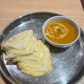 Cheese NaanLunch - 実際訪問したユーザーが直接撮影して投稿した松ケ本町インドカレーインドレストラン ガンジス イオンモール茨木店の写真のメニュー情報