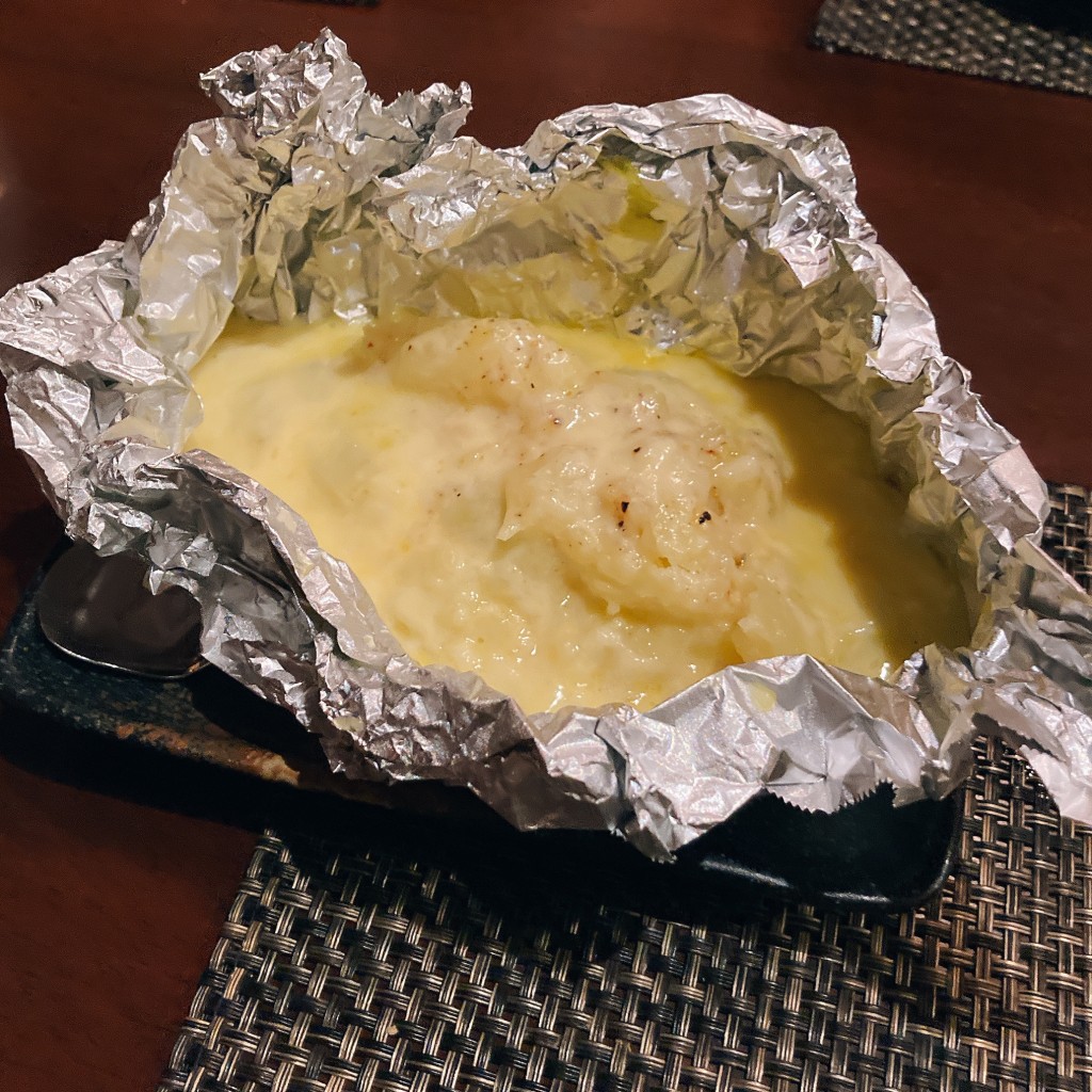 ユーザーが投稿したじゃがバター&チーズの写真 - 実際訪問したユーザーが直接撮影して投稿した鴨方町鴨方肉料理宮尾の写真