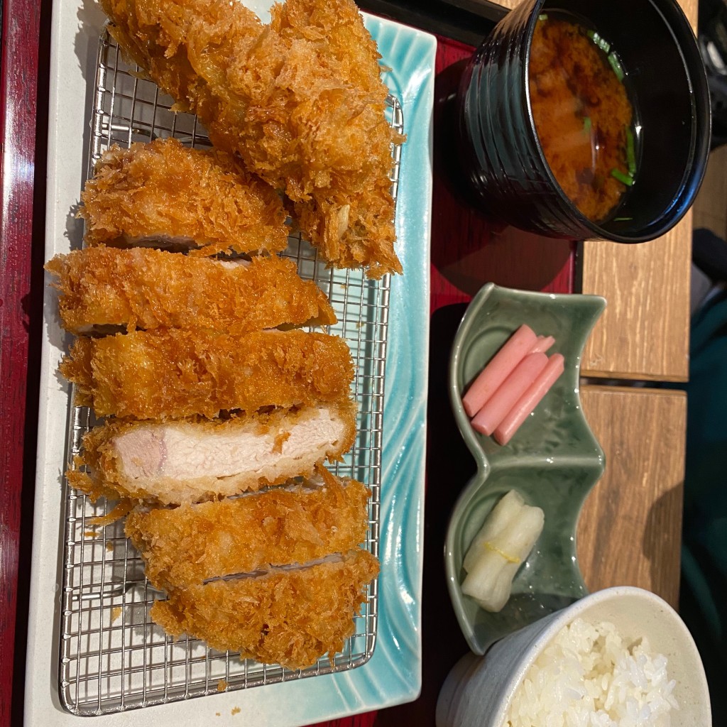 ユーザーが投稿したロースカキ御膳の写真 - 実際訪問したユーザーが直接撮影して投稿したくすのき台とんかつとんかつ新宿さぼてん グランエミオ所沢店の写真