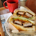 Lunchかつサンド - 実際訪問したユーザーが直接撮影して投稿した菅原カフェエコマーノカフェの写真のメニュー情報