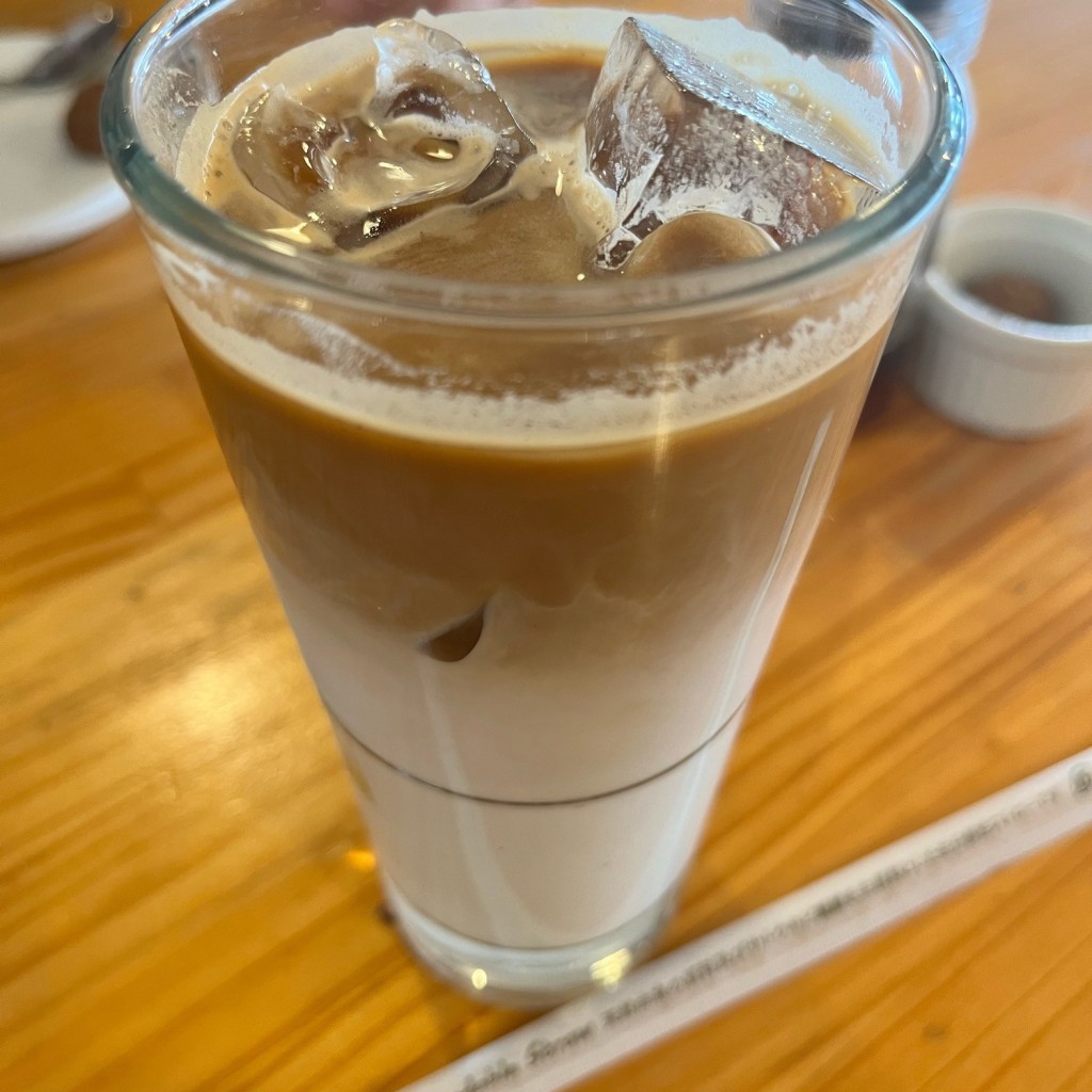 ユーザーが投稿したカフェラテの写真 - 実際訪問したユーザーが直接撮影して投稿した東豊町カフェmol cafeの写真