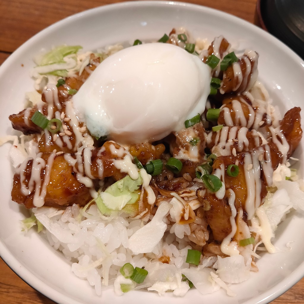 ユーザーが投稿したネギマヨ丼(Bランチ)の写真 - 実際訪問したユーザーが直接撮影して投稿した川床町焼鳥鳥むら食堂の写真