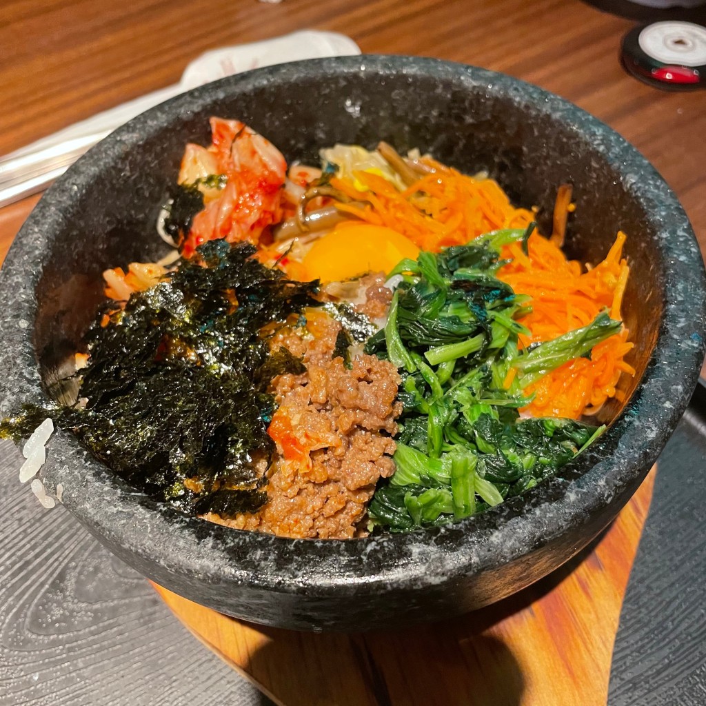 ユーザーが投稿した石焼ビビンバ ランチの写真 - 実際訪問したユーザーが直接撮影して投稿した名駅韓国料理ソウルテーブル 名駅店の写真