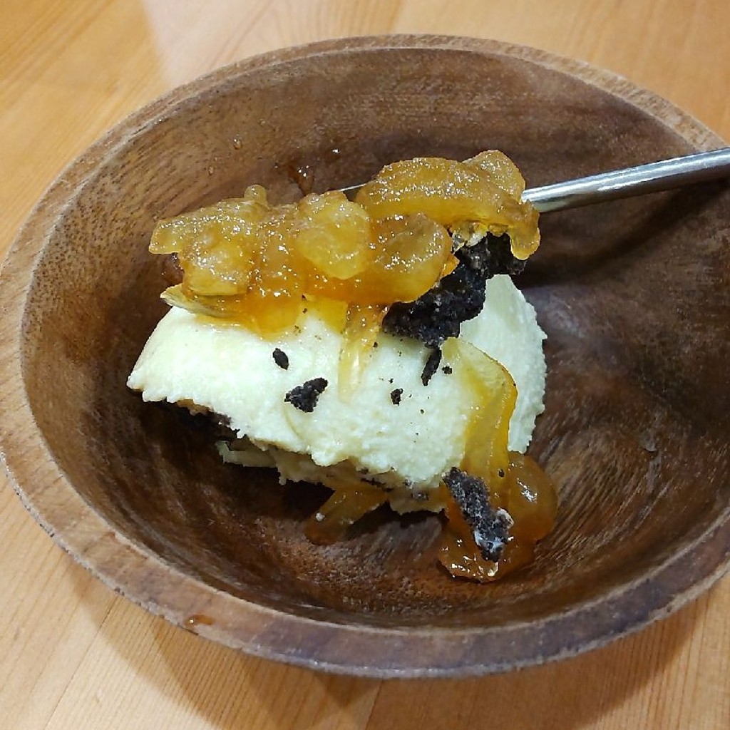 ユーザーが投稿した安納芋とりんごのムースの写真 - 実際訪問したユーザーが直接撮影して投稿した南イタリアンタント タントの写真