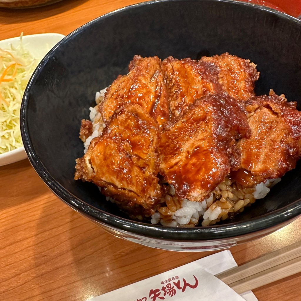 ユーザーが投稿したひれ丼定食の写真 - 実際訪問したユーザーが直接撮影して投稿した栄とんかつ名古屋名物 みそかつ 矢場とん 栄セントライズ店の写真