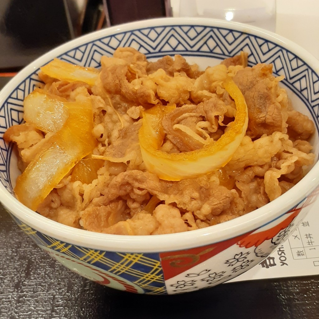 ユーザーが投稿した牛丼の写真 - 実際訪問したユーザーが直接撮影して投稿した曾根崎牛丼吉野家 お初天神店の写真