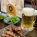 ビール・串焼き - 実際訪問したユーザーが直接撮影して投稿した幸町居酒屋もつ焼串山形肉問屋センターの写真のメニュー情報