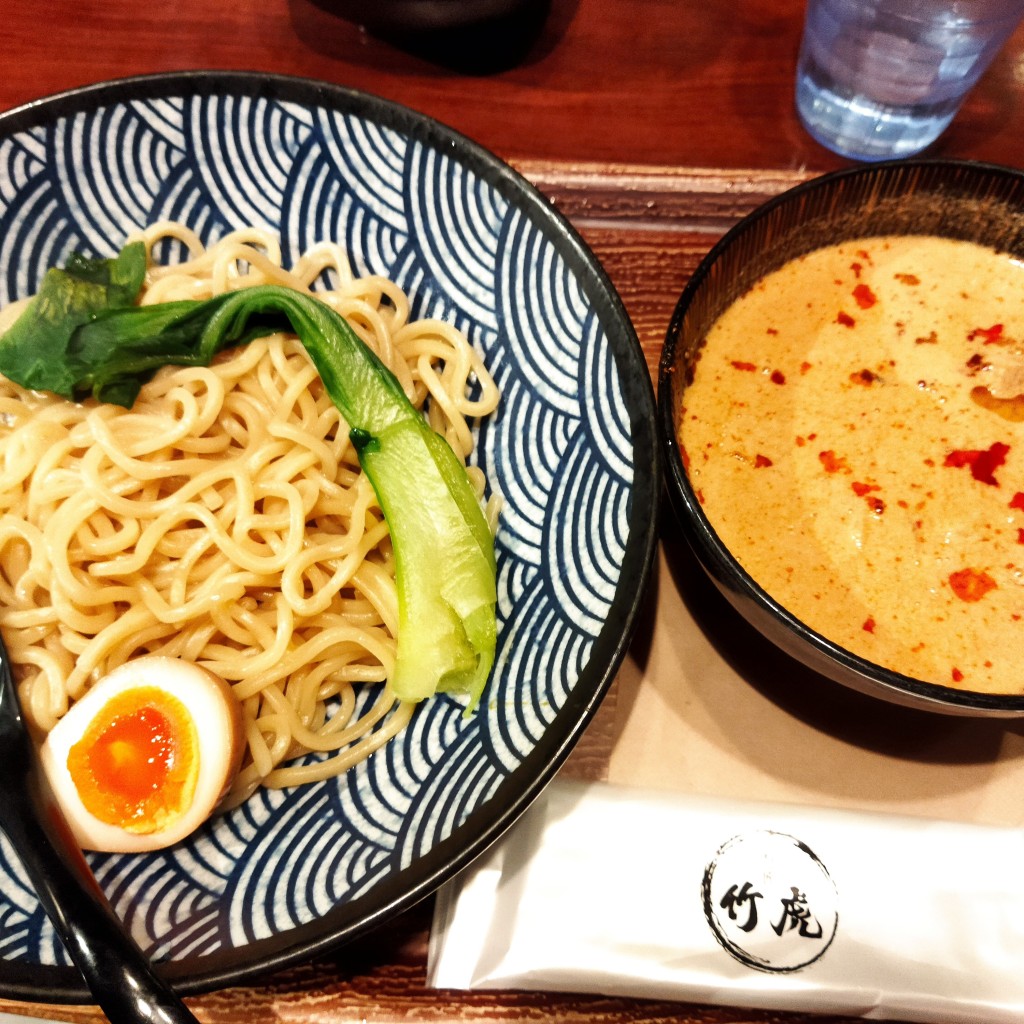 ユーザーが投稿した胡麻味噌坦々つけ麺 熱もりの写真 - 実際訪問したユーザーが直接撮影して投稿した六本木ラーメン専門店麺匠 竹虎 六本木店の写真