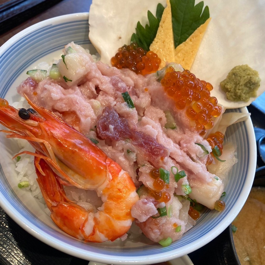ユーザーが投稿した海鮮ネギトロ丼の写真 - 実際訪問したユーザーが直接撮影して投稿した大久保定食屋なかよ食堂の写真