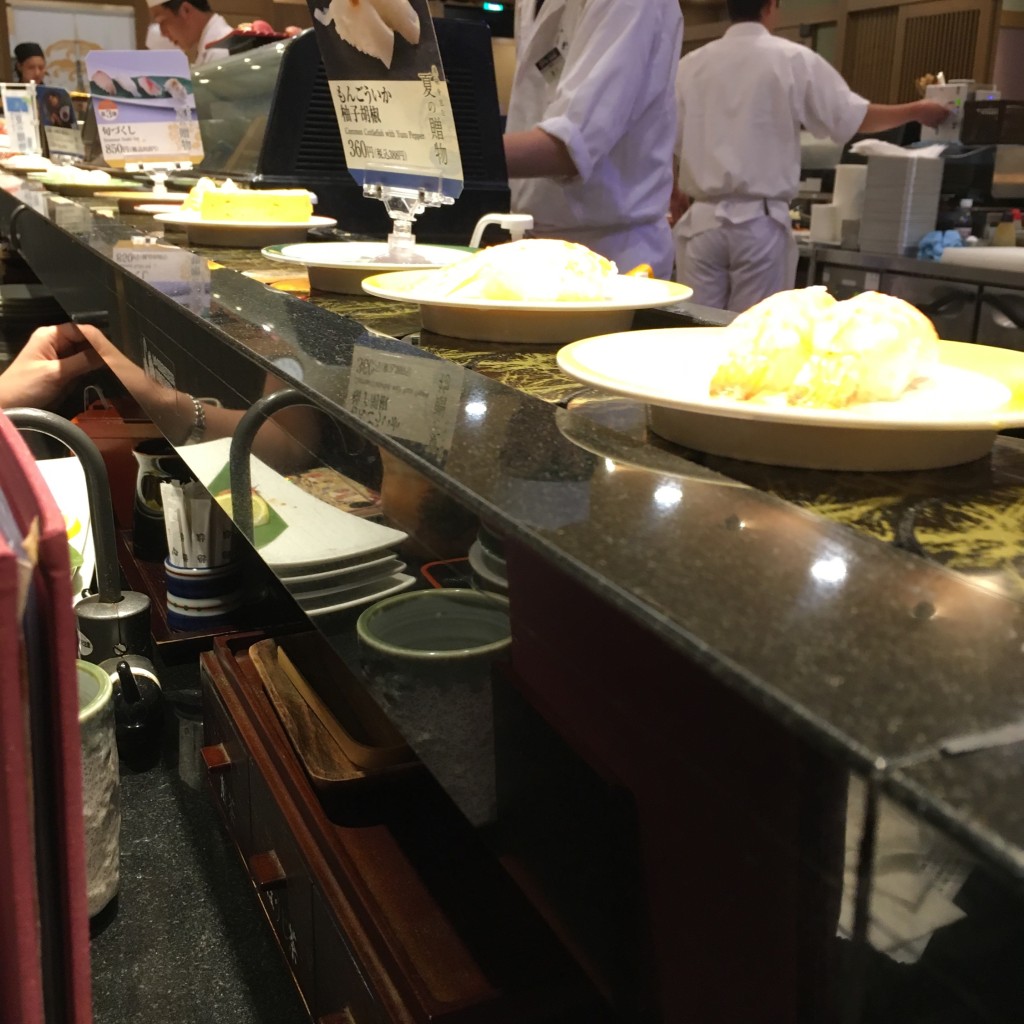実際訪問したユーザーが直接撮影して投稿した紫竹西野山東町回転寿司にぎり長次郎 北山紫竹店の写真