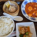 エビチリセット - 実際訪問したユーザーが直接撮影して投稿した上津台中華料理ドラゴンレッドリバー イオンモール神戸北の写真のメニュー情報