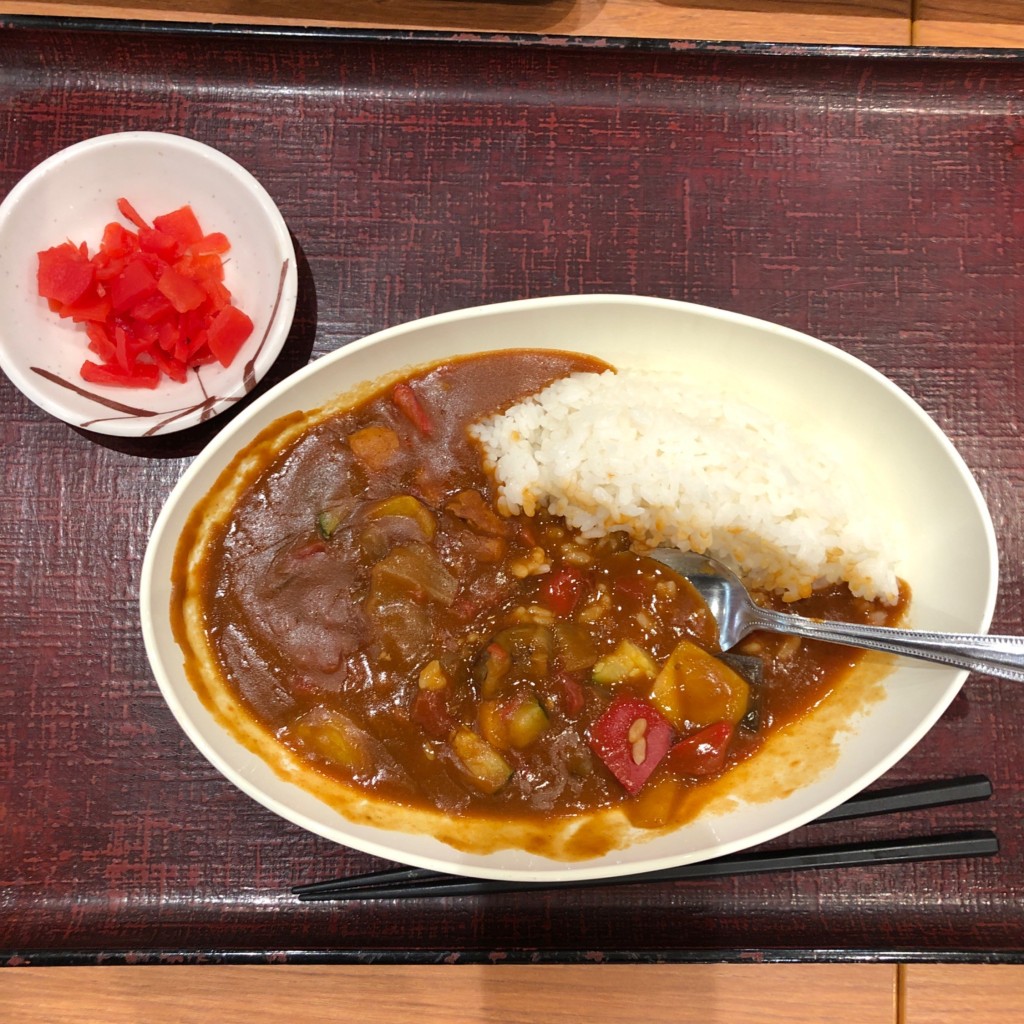 ユーザーが投稿したトマトカレーの写真 - 実際訪問したユーザーが直接撮影して投稿した陽東その他飲食店キッチンすえひろの写真