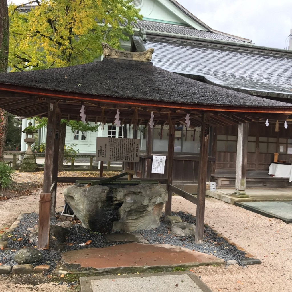 実際訪問したユーザーが直接撮影して投稿した殿町地域名所松江神社 手水舎の写真
