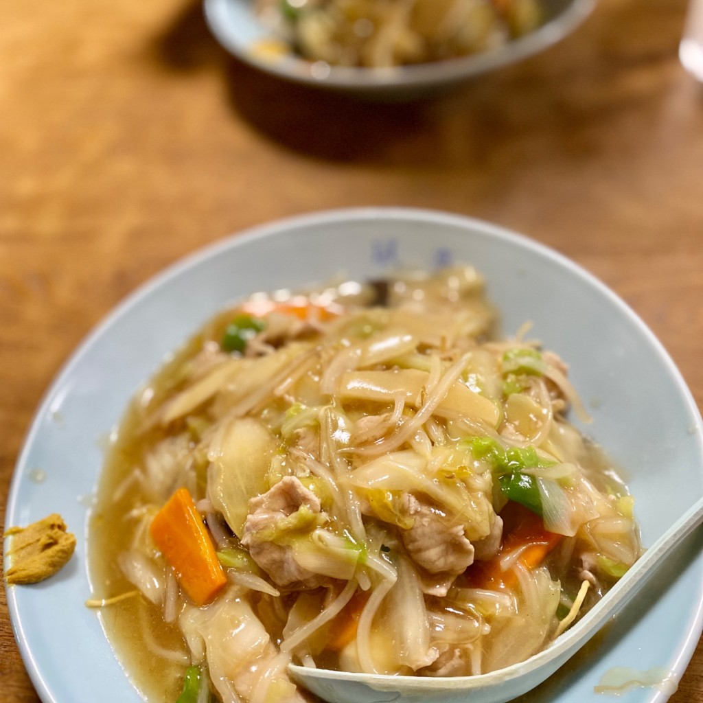 ユーザーが投稿したかた焼きそばの写真 - 実際訪問したユーザーが直接撮影して投稿した中央中華料理ミン亭の写真