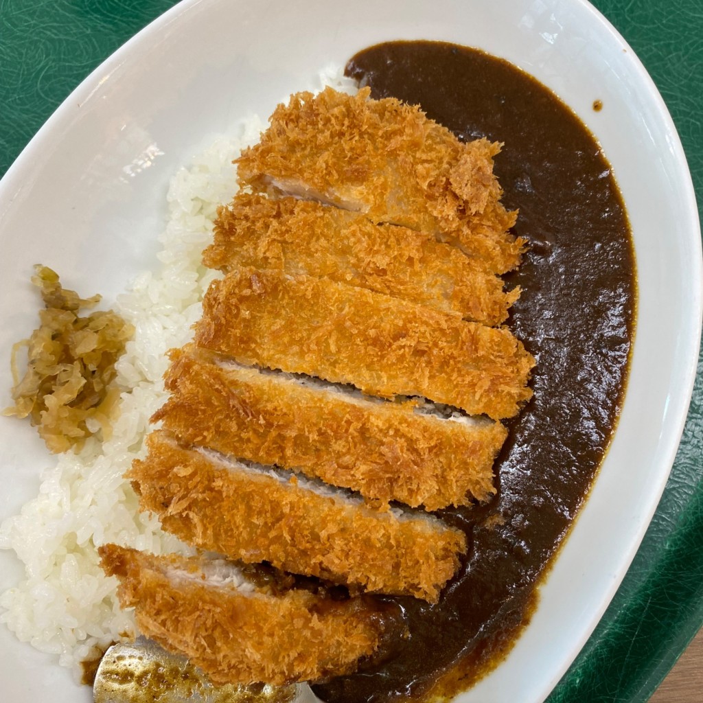 ユーザーが投稿したカツカレーの写真 - 実際訪問したユーザーが直接撮影して投稿した鏡水郷土料理SNACK COURT by ROYAL 那覇空港店の写真