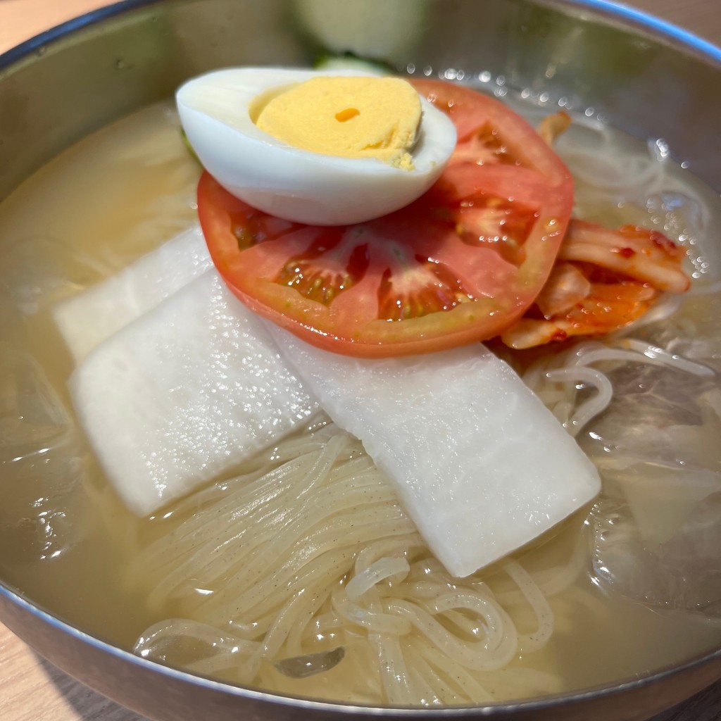 ユーザーが投稿した水冷麺の写真 - 実際訪問したユーザーが直接撮影して投稿した歌舞伎町ホルモンホルモン焼 幸永 新宿東口店の写真