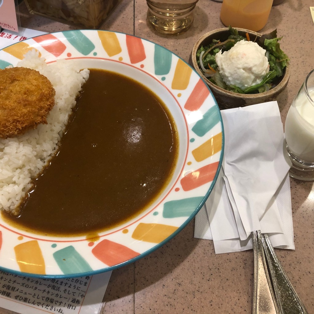 ユーザーが投稿した朝カレー ポークの写真 - 実際訪問したユーザーが直接撮影して投稿した西新宿カレーカレーハウス11イマサの写真