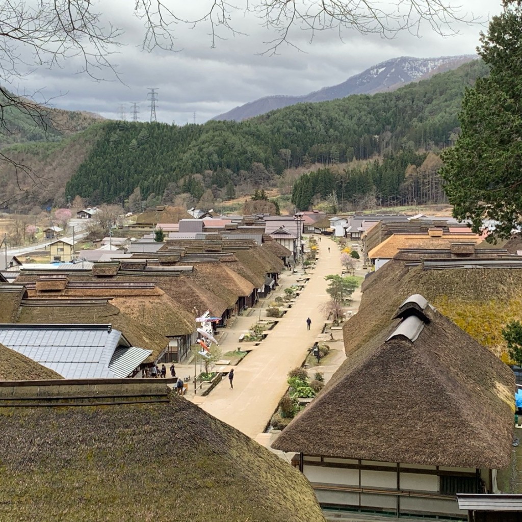 実際訪問したユーザーが直接撮影して投稿した大内展望台 / 展望施設大内宿 見晴台の写真