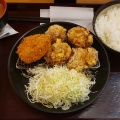 唐揚げ定食 - 実際訪問したユーザーが直接撮影して投稿したレイクタウン丼もの柿安 Meat Express イオンレイクタウン店の写真のメニュー情報