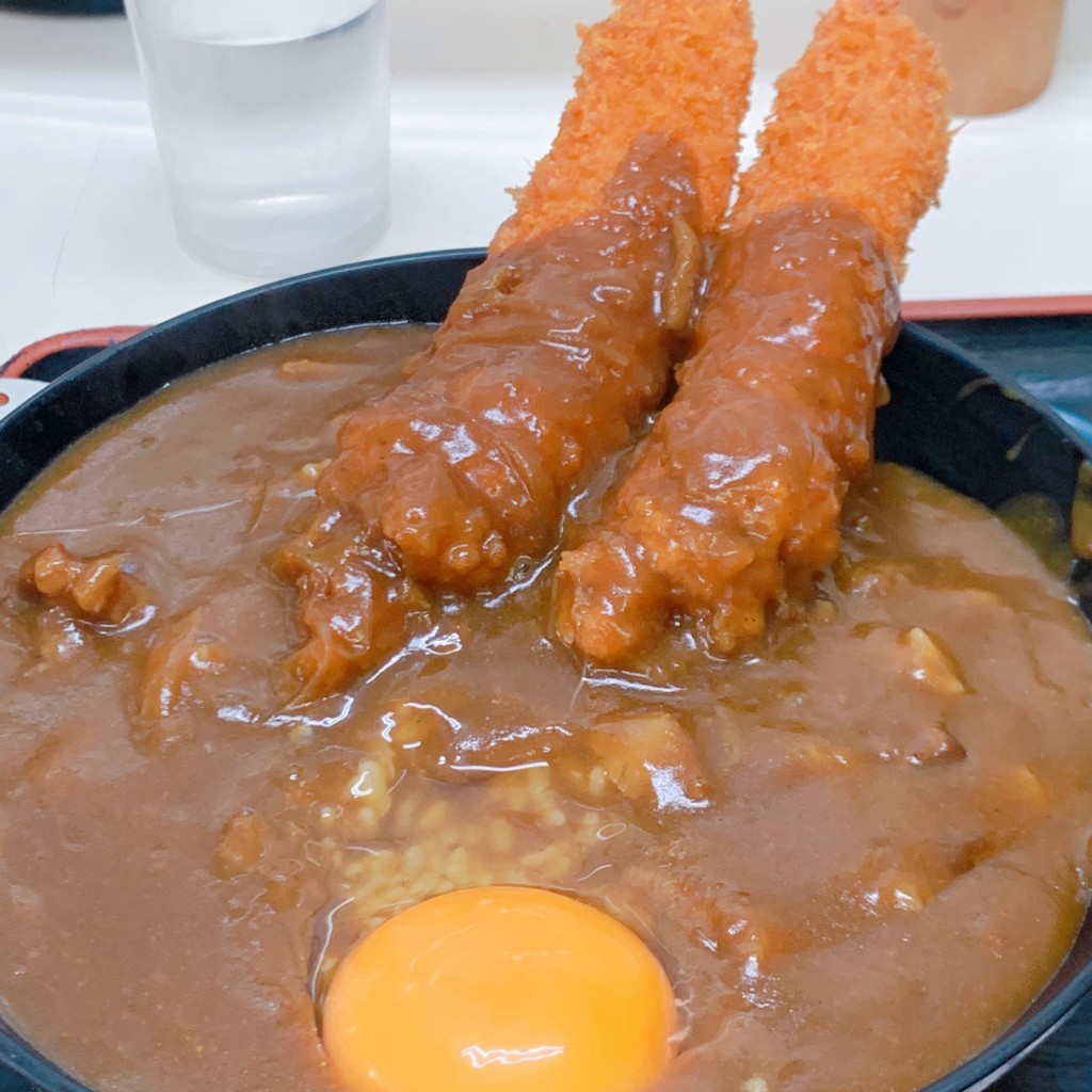 ユーザーが投稿した海老カレー丼の写真 - 実際訪問したユーザーが直接撮影して投稿した朝霧南町定食屋あづまやの写真