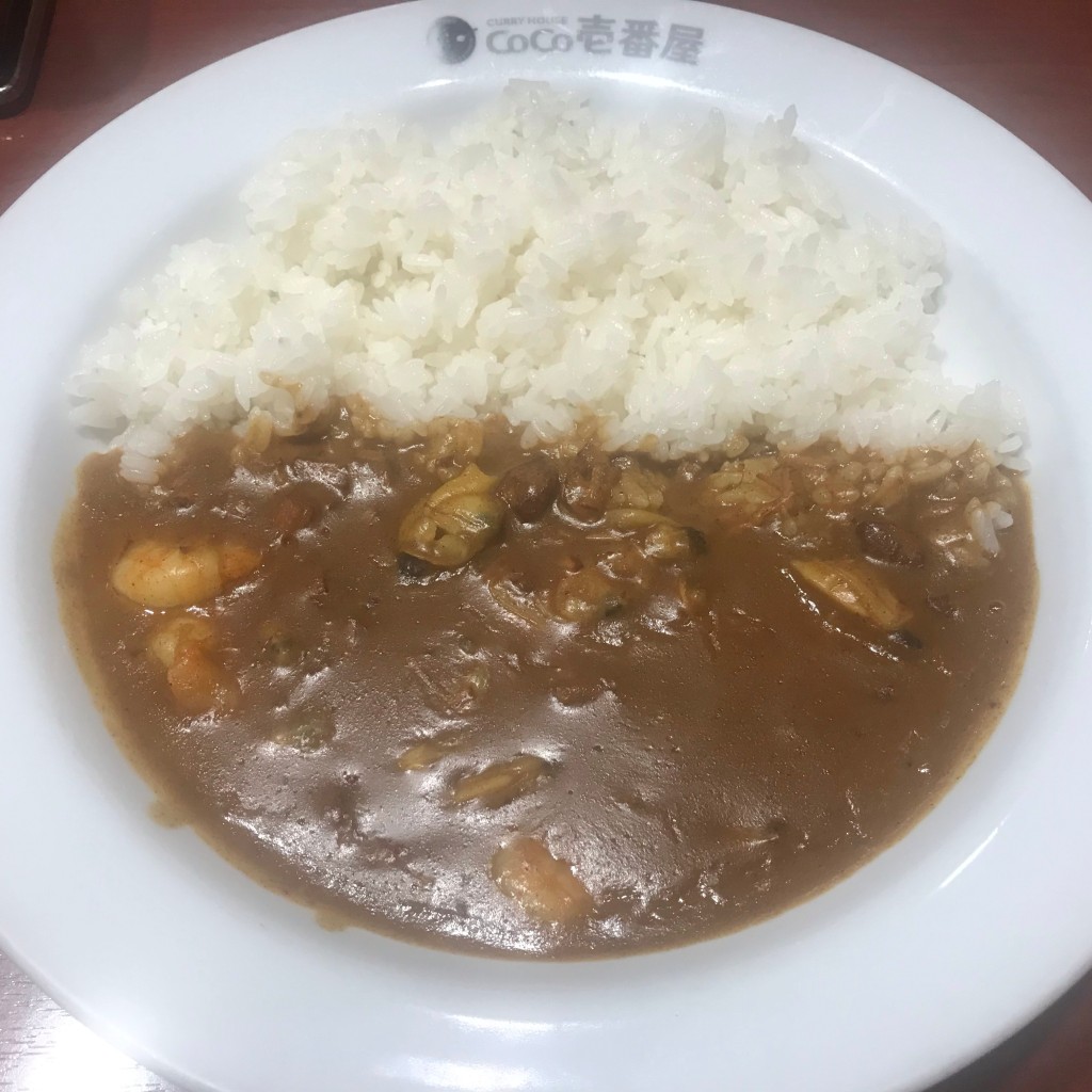 ユーザーが投稿したエビあさりカレーの写真 - 実際訪問したユーザーが直接撮影して投稿した上野幌一条カレーCoCo壱番屋 厚別上野幌店の写真