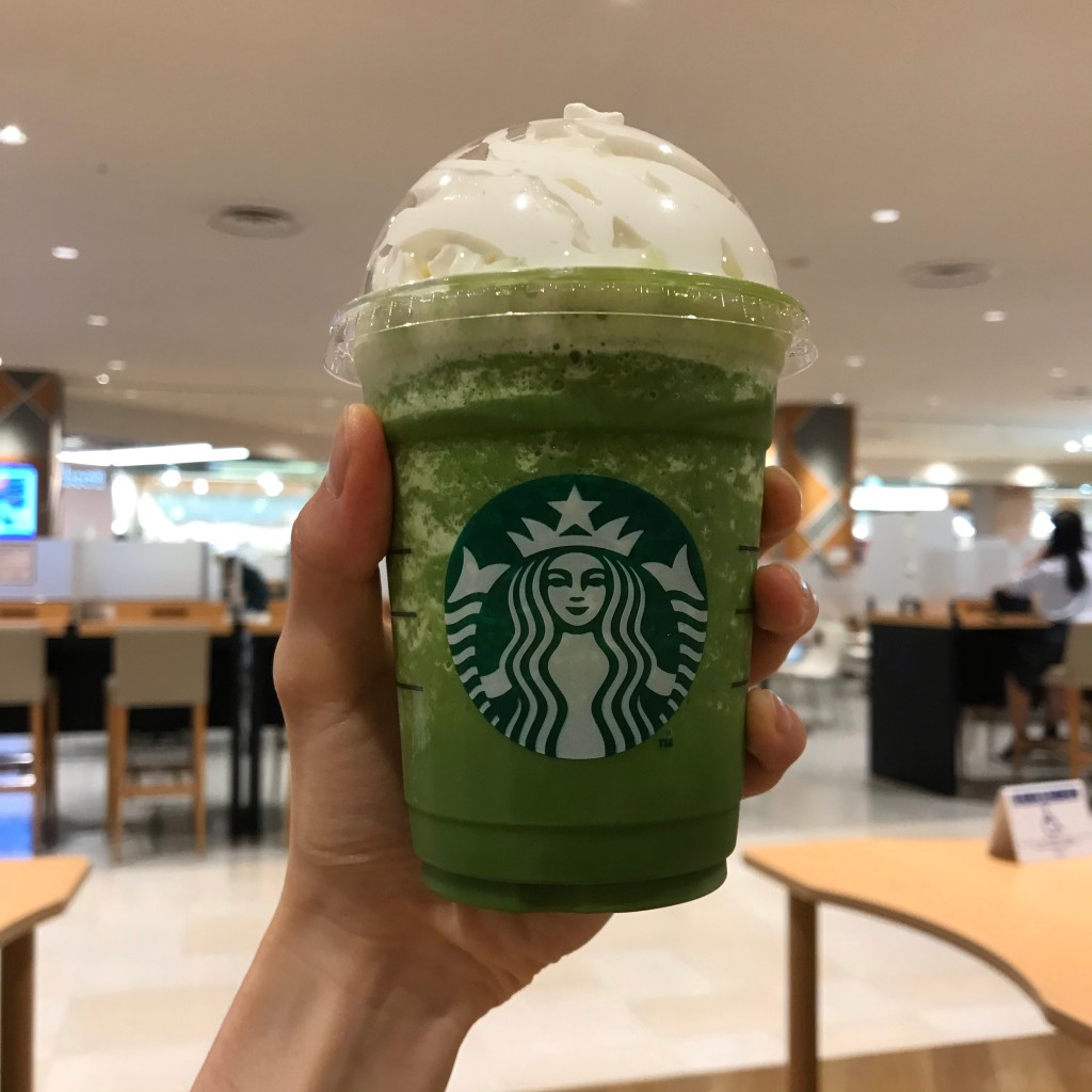 ユーザーが投稿した抹茶クリームフラペチーノの写真 - 実際訪問したユーザーが直接撮影して投稿した亀有カフェスターバックスコーヒー アリオ亀有店の写真