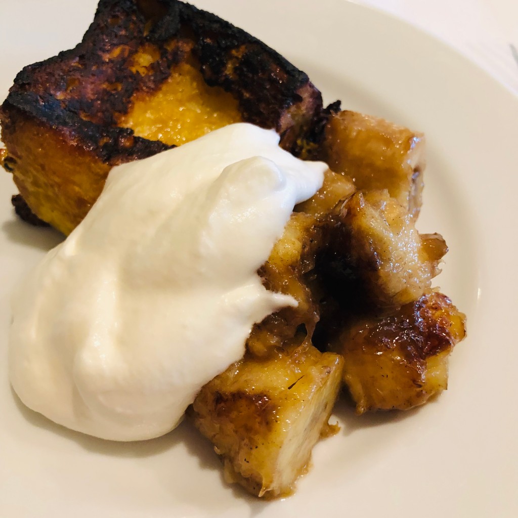 ユーザーが投稿したクロワッサン食パンを使ったフレンチトーストの写真 - 実際訪問したユーザーが直接撮影して投稿した新栄フレンチシェ・トトの写真