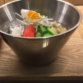 冷麺 - 実際訪問したユーザーが直接撮影して投稿した天神韓国料理ポチャ 福岡パルコの写真のメニュー情報