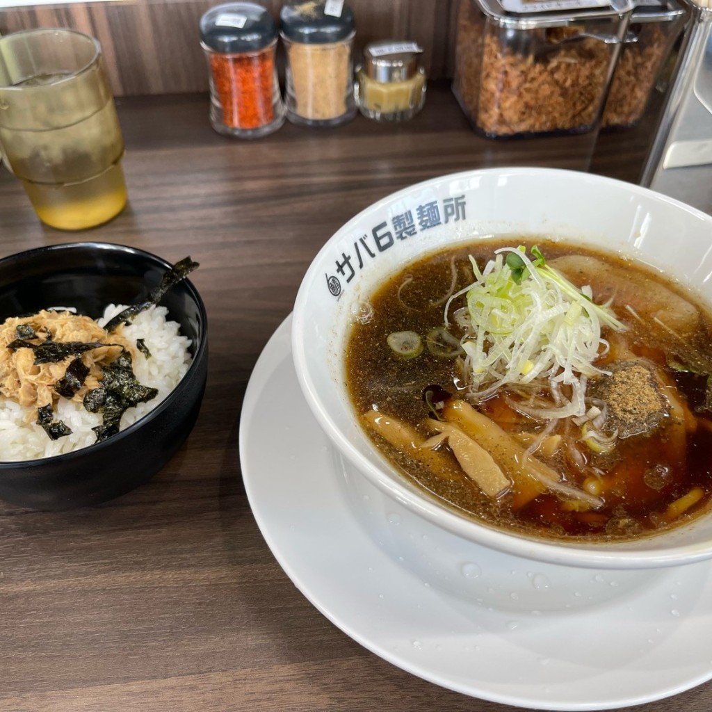 DaiKawaiさんが投稿した東山ラーメン専門店のお店サバ6製麺所 中目黒店/サバロクセイメンショ ナカメグロテンの写真