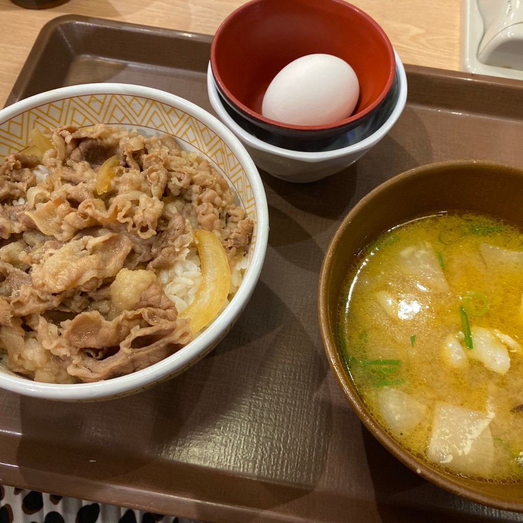 ユーザーが投稿した牛丼カレトンたまごの写真 - 実際訪問したユーザーが直接撮影して投稿した郡山牛丼すき家 4号仙台郡山店の写真