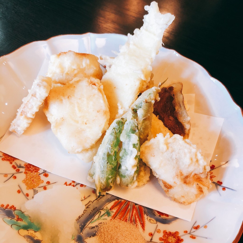 ユーザーが投稿した天ぷら定食の写真 - 実際訪問したユーザーが直接撮影して投稿した七国和食 / 日本料理和食 佐久田の写真