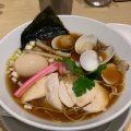 トリプルSOBA - 実際訪問したユーザーが直接撮影して投稿した日本橋室町ラーメン / つけ麺むぎとオリーブ 日本橋店の写真のメニュー情報