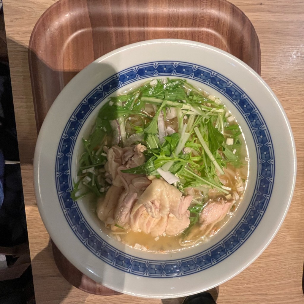 ユーザーが投稿したゆず鶏肉麺- 柚子鶏肉面の写真 - 実際訪問したユーザーが直接撮影して投稿した上野中華料理蘭の拾璞の写真