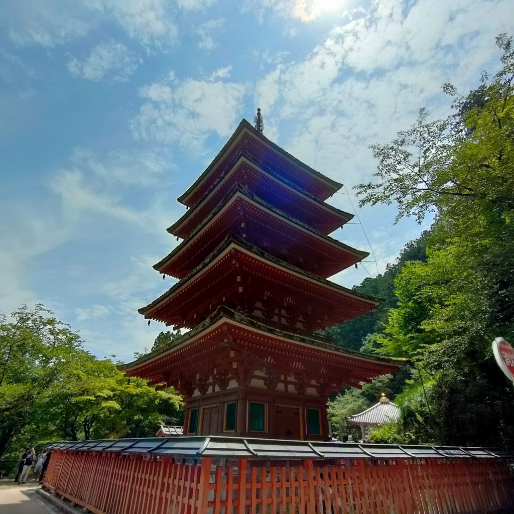 実際訪問したユーザーが直接撮影して投稿した初瀬寺長谷寺 五重塔の写真