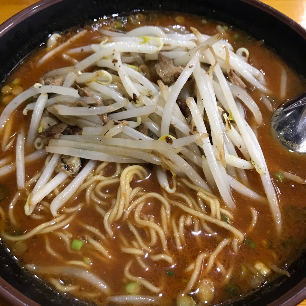 ユーザーが投稿した辛味噌ラーメンの写真 - 実際訪問したユーザーが直接撮影して投稿した曲金ラーメン / つけ麺豚豚の写真