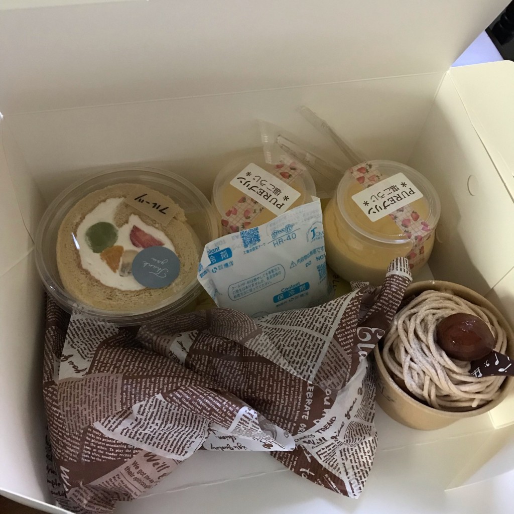 ユーザーが投稿したモンブランの写真 - 実際訪問したユーザーが直接撮影して投稿した前沢ケーキ菓子工房pureの写真
