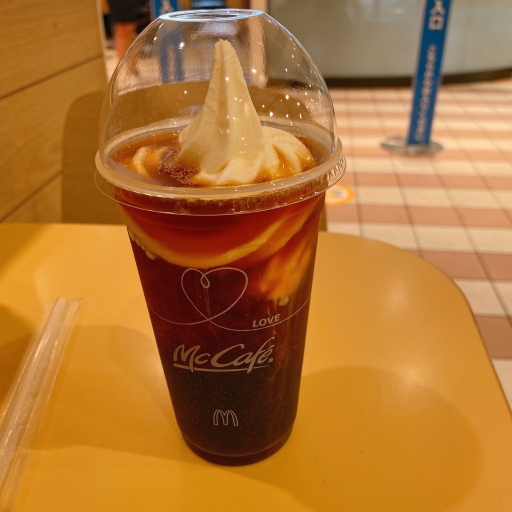 ユーザーが投稿したマックフロートコーヒーの写真 - 実際訪問したユーザーが直接撮影して投稿した久度ファーストフードマクドナルド 王寺りーべる店の写真