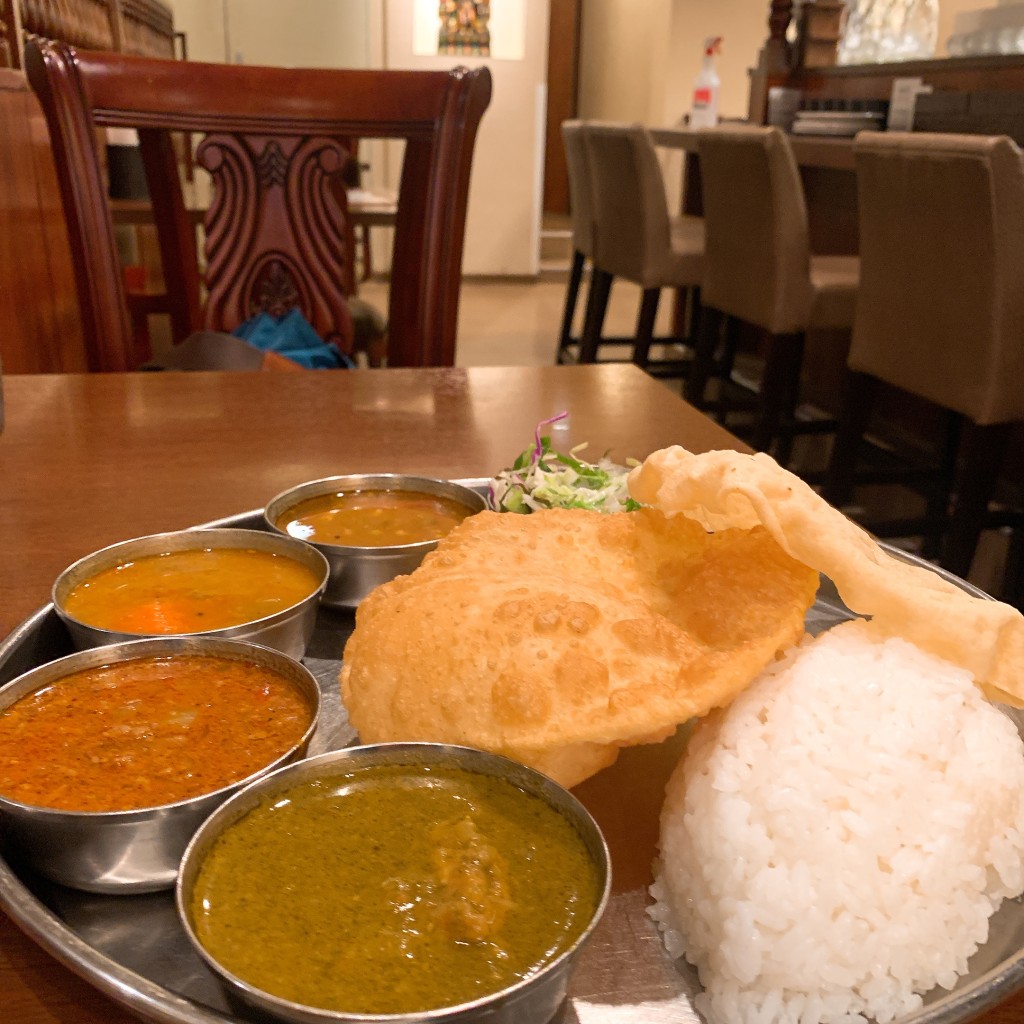 ユーザーが投稿したランチミールスの写真 - 実際訪問したユーザーが直接撮影して投稿した八重洲インドカレー南インド料理 ダクシン 八重洲店の写真