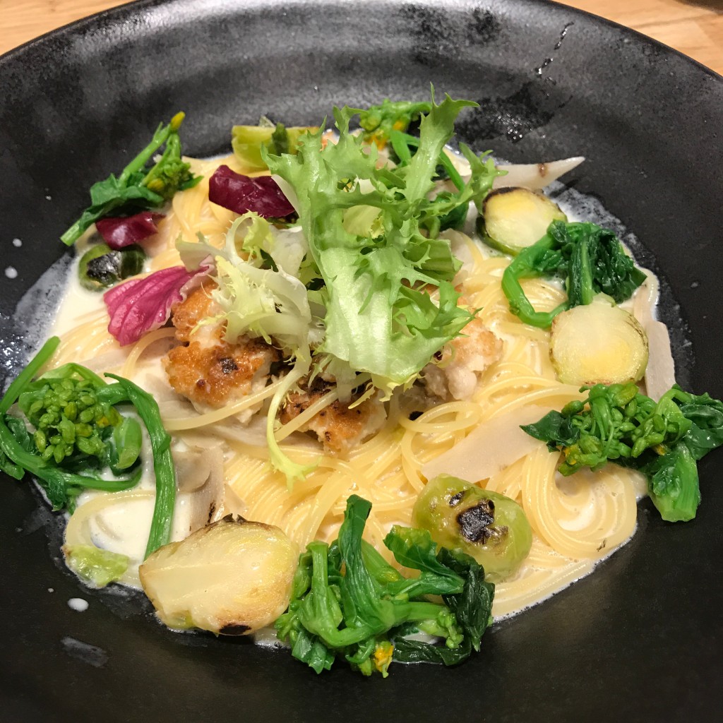 ユーザーが投稿した春野菜パスタの写真 - 実際訪問したユーザーが直接撮影して投稿した東川崎町パスタこなな 神戸ハーバーランドumie店の写真