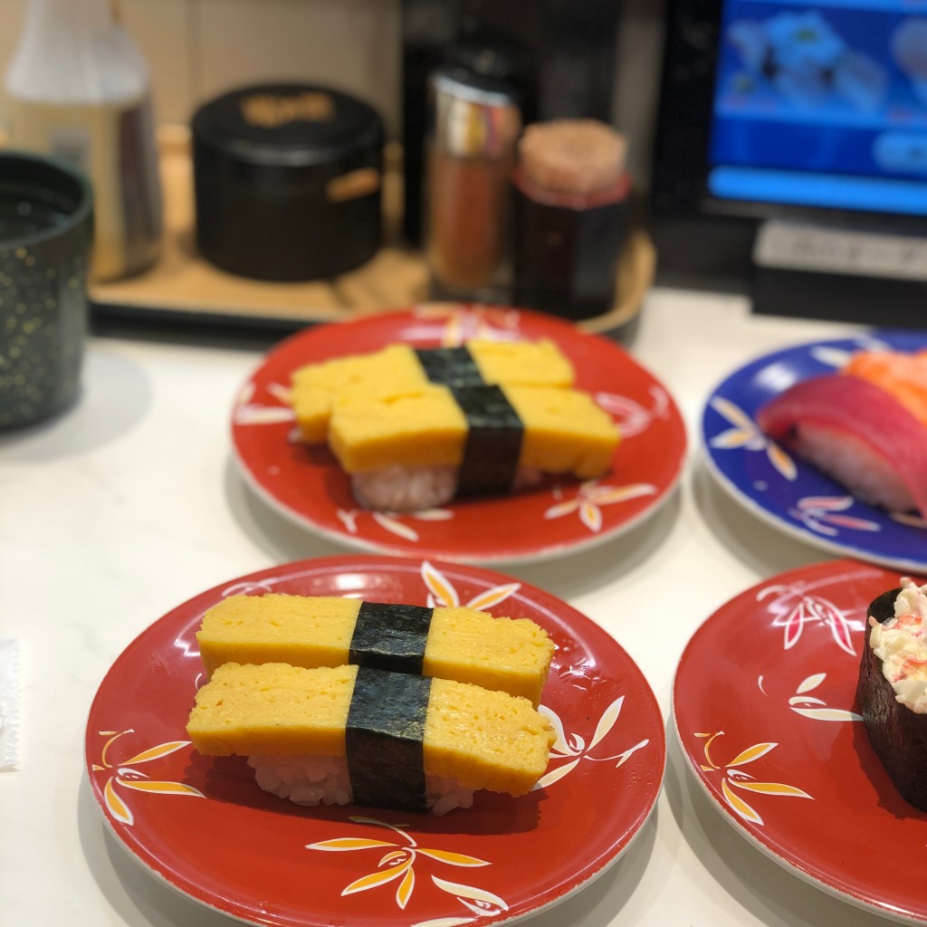 ユーザーが投稿したたまごの写真 - 実際訪問したユーザーが直接撮影して投稿した北沢回転寿司回転寿司みさき 下北沢の写真